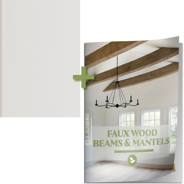 Ekena Millwork 10-inch x 7-inch SAMPLE - Smooth Endurathane Faux Wood Beam w/ Catalog -Factory Prepped Finish SAMPLE-KIT-BMSMUN - main